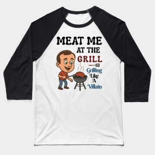 Steak Grilling Baseball T-Shirt